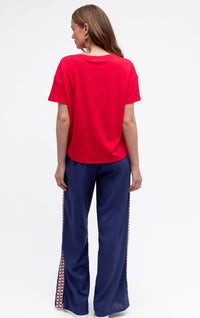 Label of Love Easy Tuck Tee Red