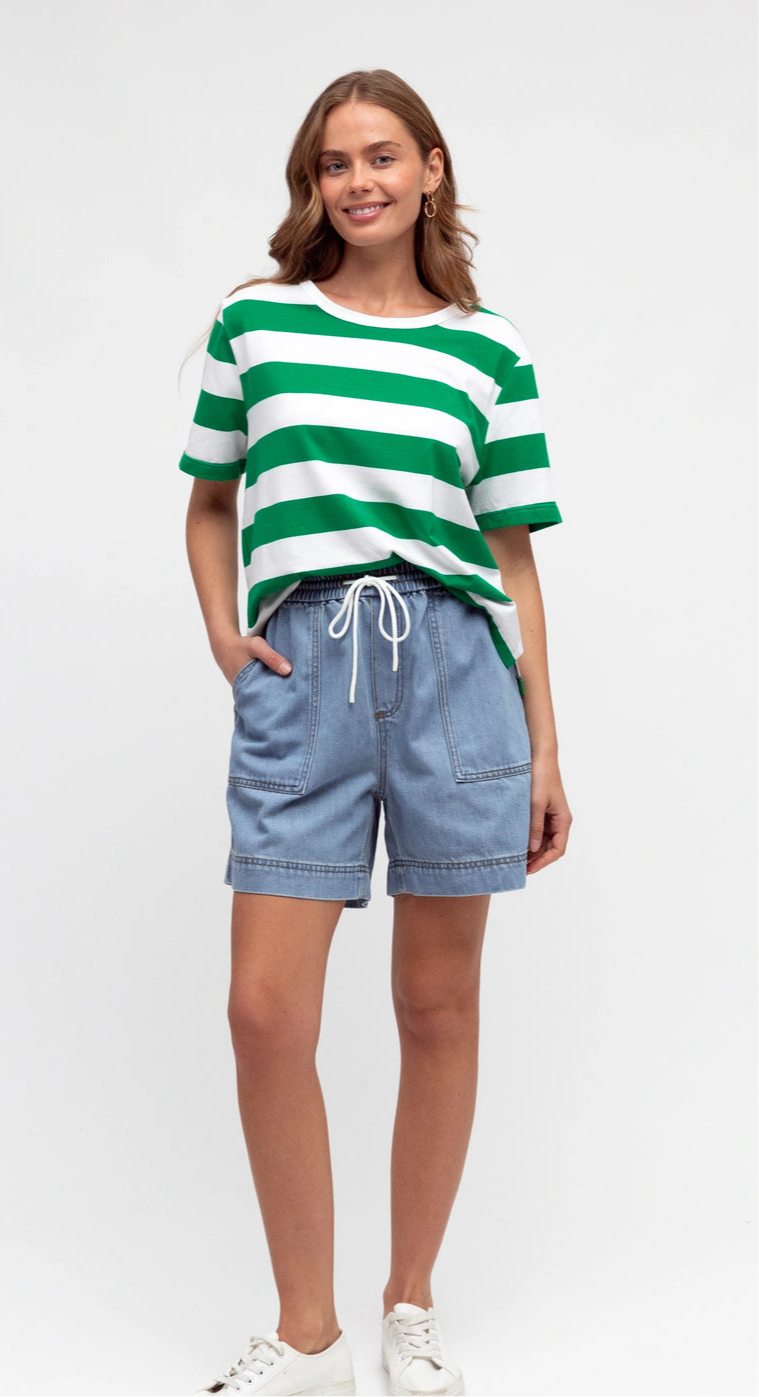 Label of Love URBAN DENIM SHORT Light Wash