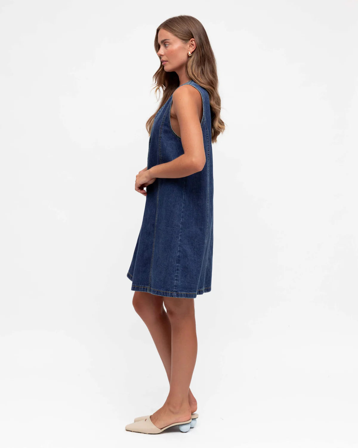Paper Heart Denim Mini Dress