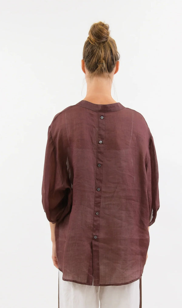 Worthier Sheer Top Chocolate