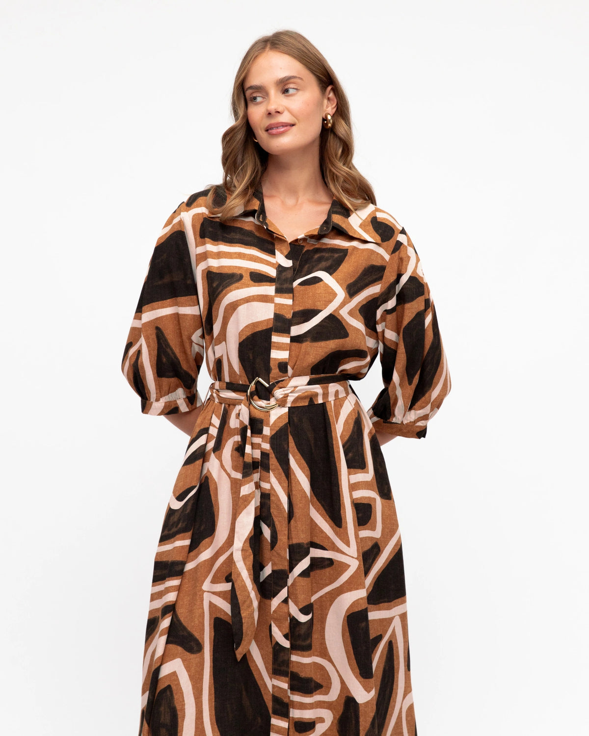 Label of Love CALYPSO SHIRT MAXI DRESS