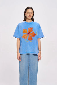MAKU Le Fleur Tropical Oversize T-Shirt Blue