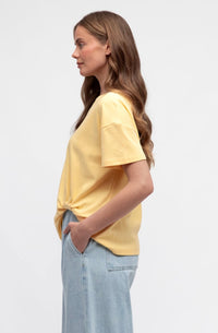 Label of Love Easy Tuck Tee Yellow