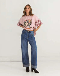 Paper Heart Cowgirl Tee Pink
