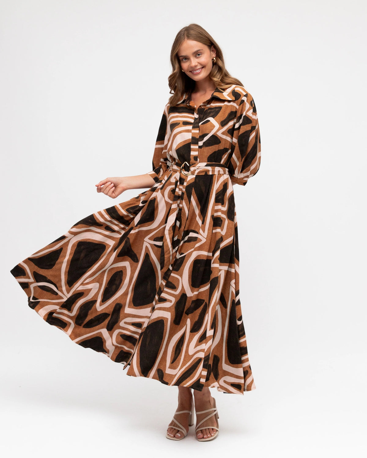 Label of Love CALYPSO SHIRT MAXI DRESS