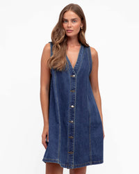 Paper Heart Denim Mini Dress