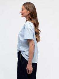 Label of Love Easy Tuck Tee Blue