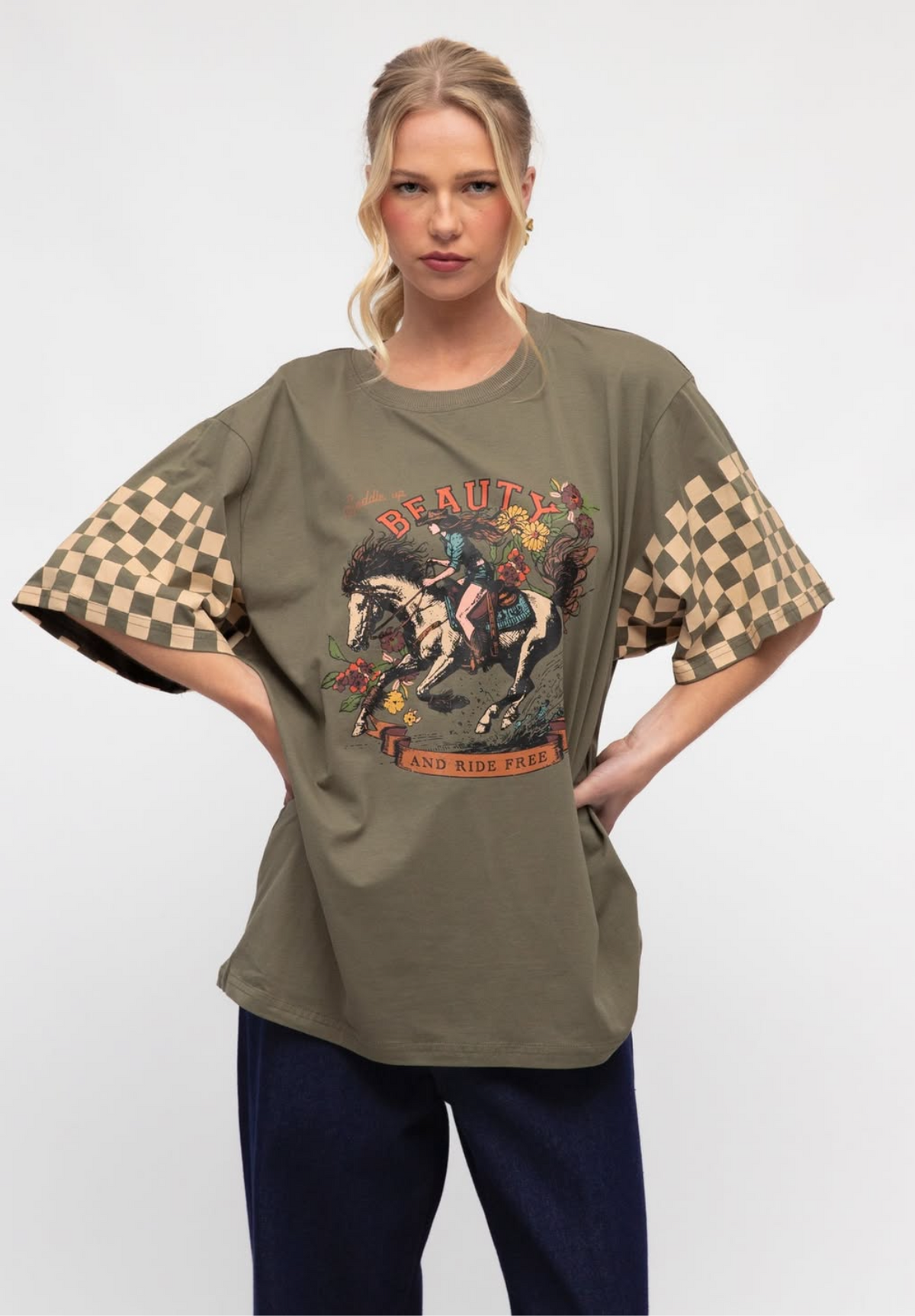 Paper Heart Cow Girl Tee