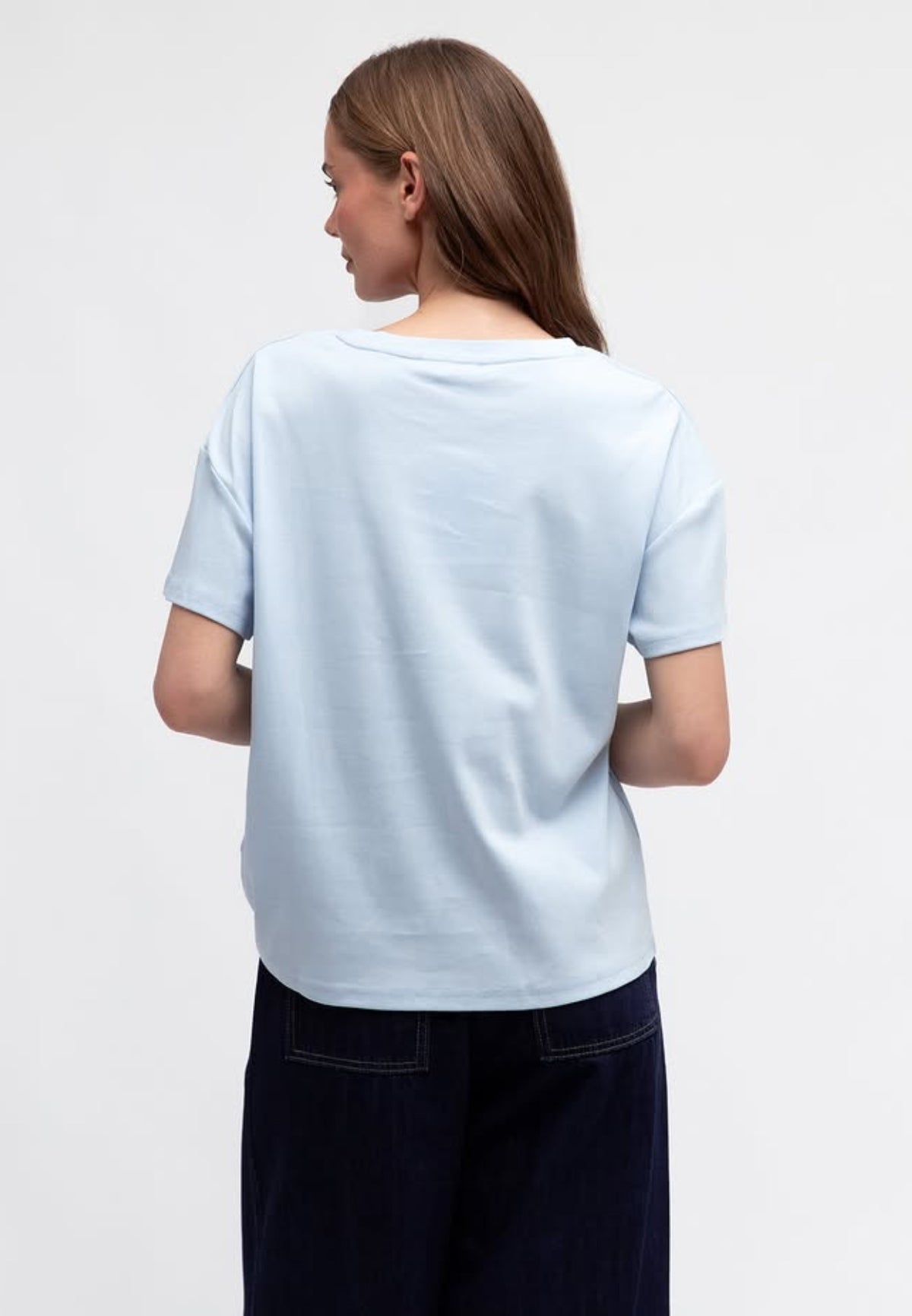 Label of Love Easy Tuck Tee Blue