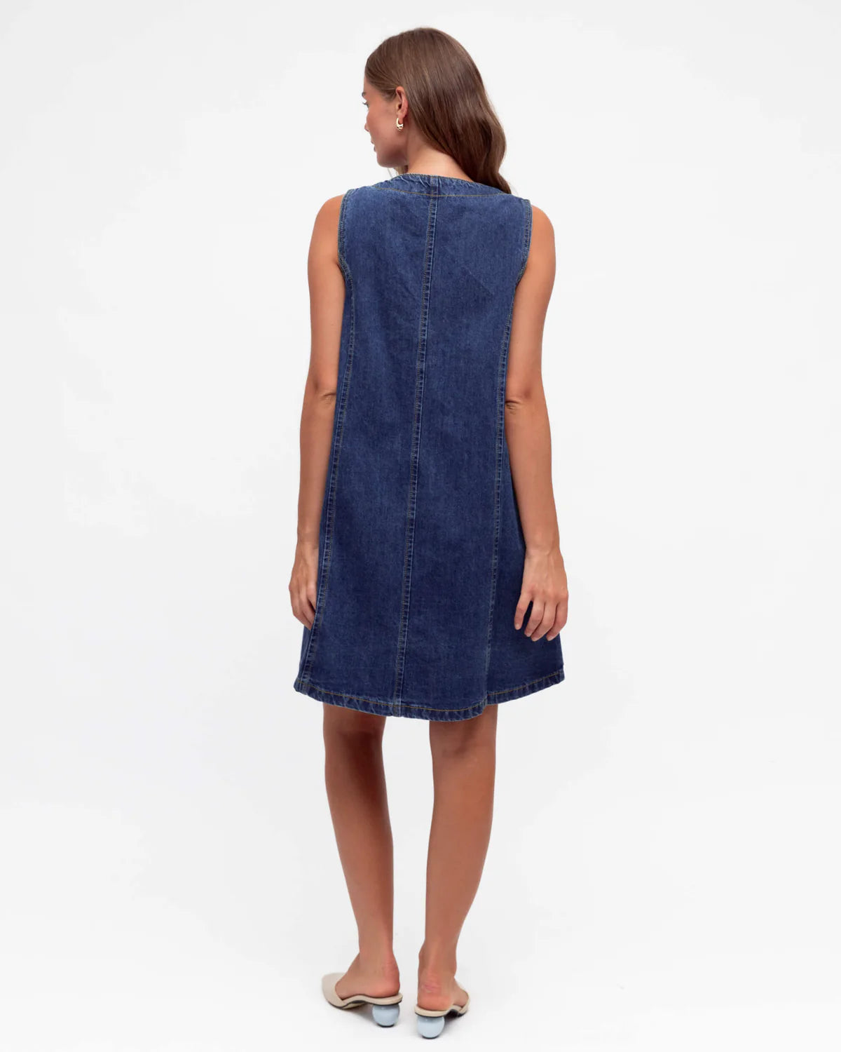 Paper Heart Denim Mini Dress