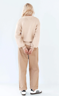 Paper Heart Cream Jumper