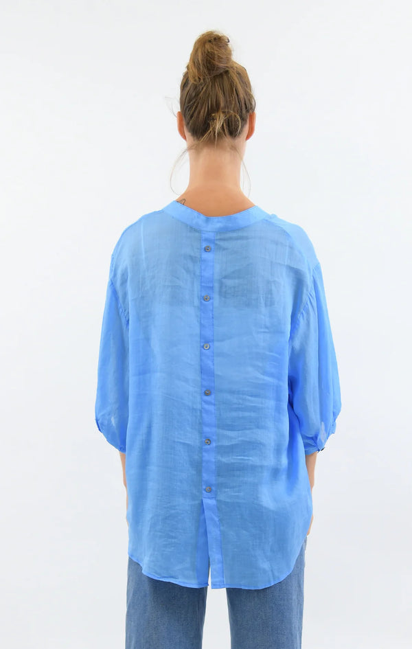Worthier Sheer Top Blue