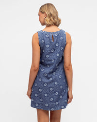 Paper Heart CHEQUERED DENIM MINI DRESS