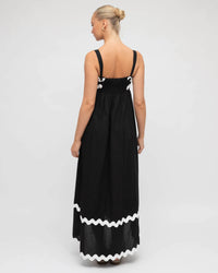 Label of Love BLACK RIC RAC MAXI DRESS