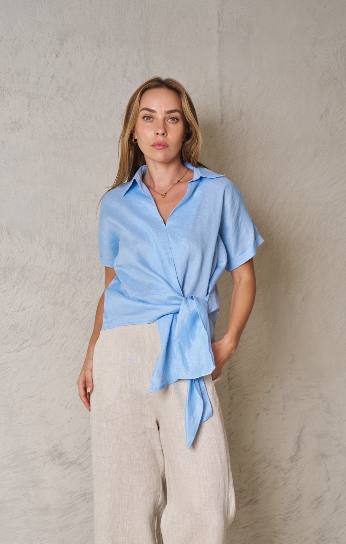 Valeria the Label Baker Shirt Blue