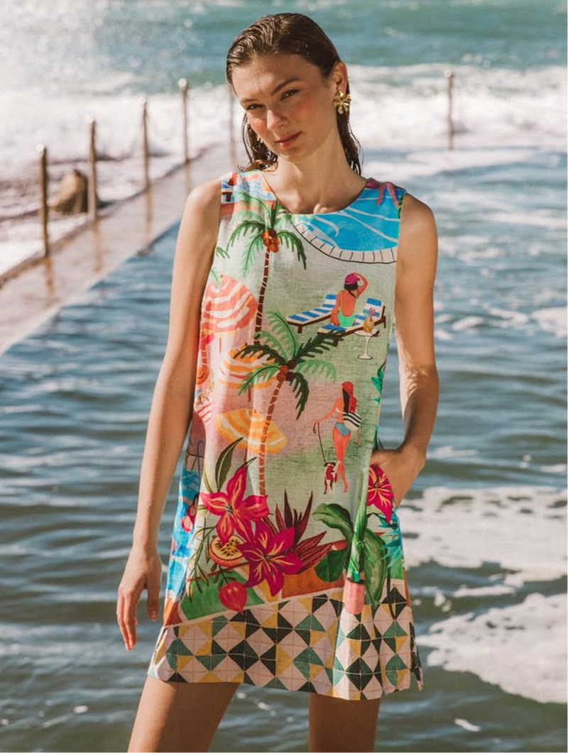 Paper Heart Poolside Dress