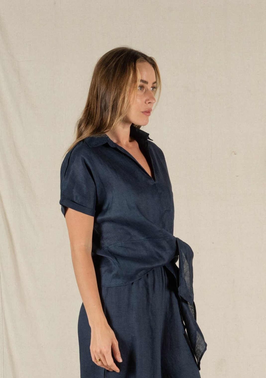 Valeria the Label Baker Shirt Navy