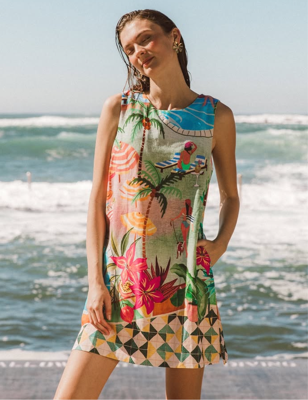 Paper Heart Poolside Dress