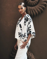 White Closet High Low Blouse