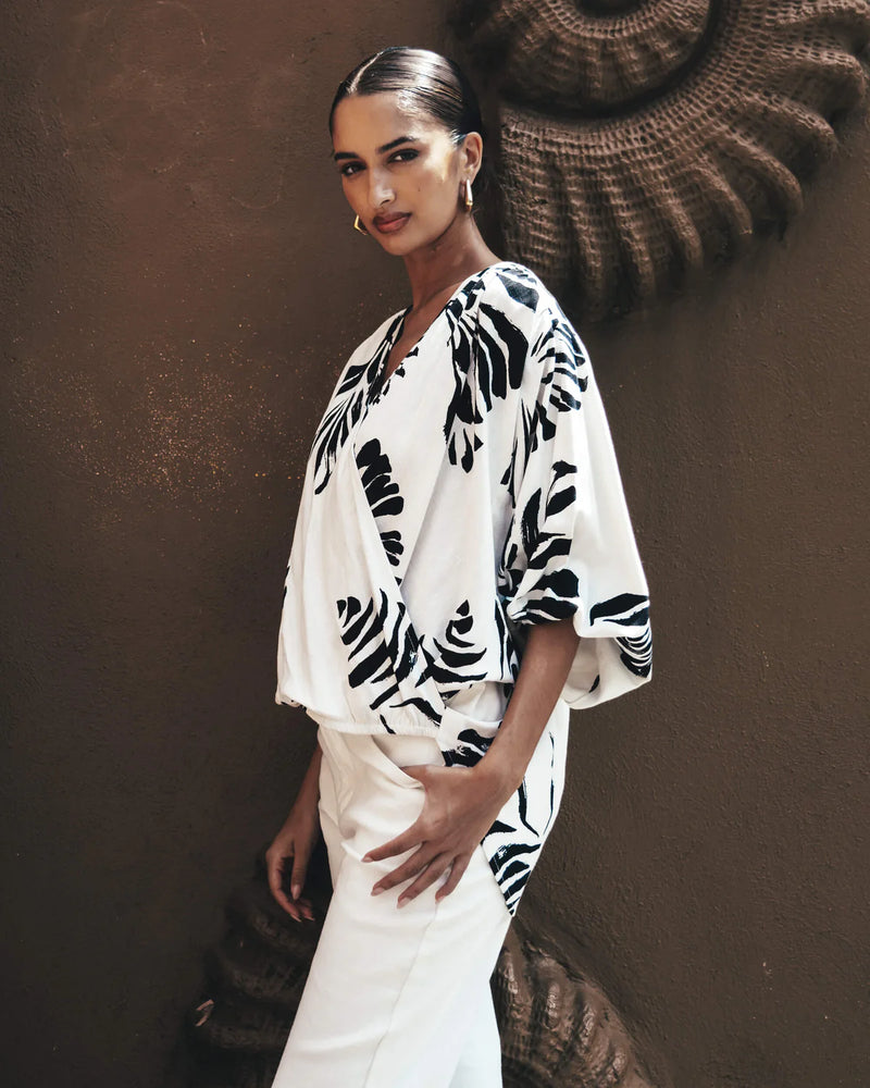 White Closet High Low Blouse