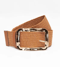 Stretch Belt Gold Buckle