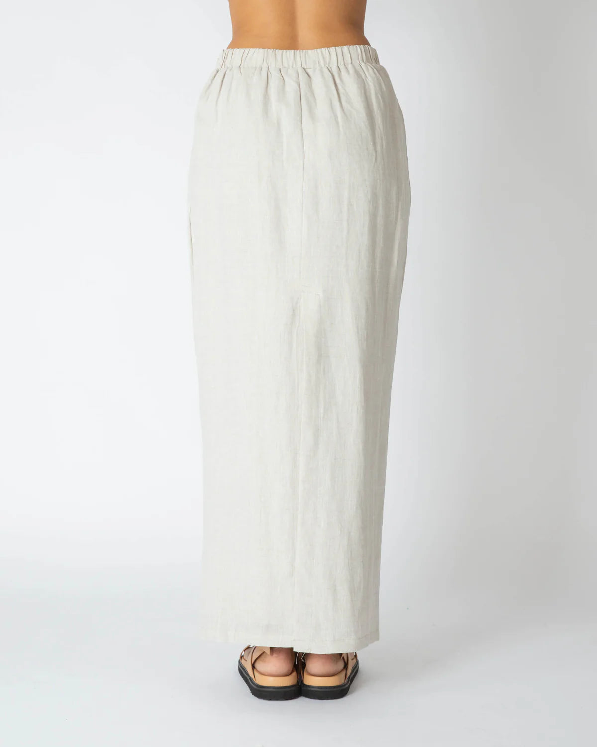 Paper Heart Linen Skirt Beige