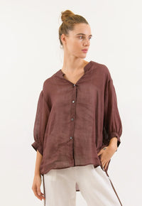 Worthier Sheer Top Chocolate