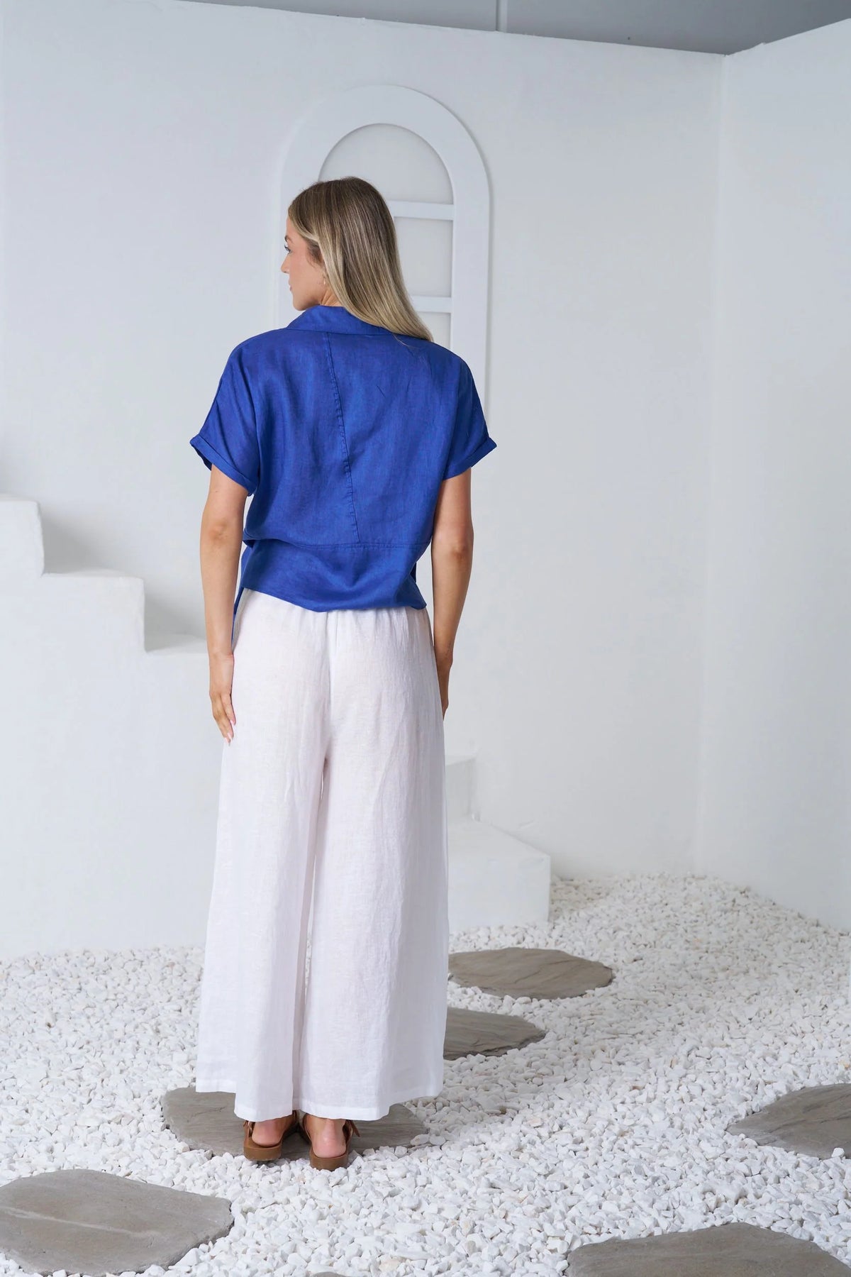 Valeria The Label Baker Shirt Cobalt Blue