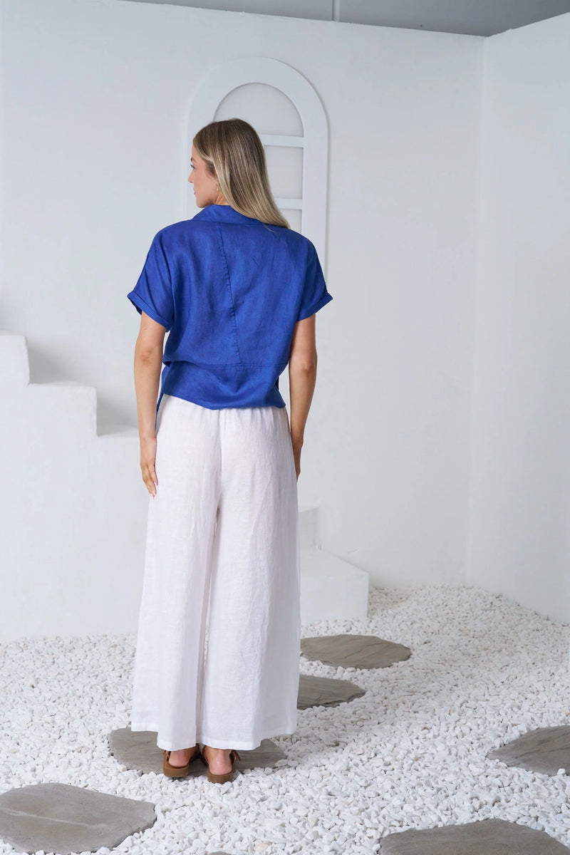 Valeria The Label Baker Shirt Cobalt Blue