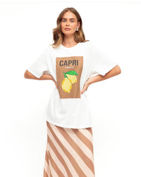 Paper Heart Capri Tee