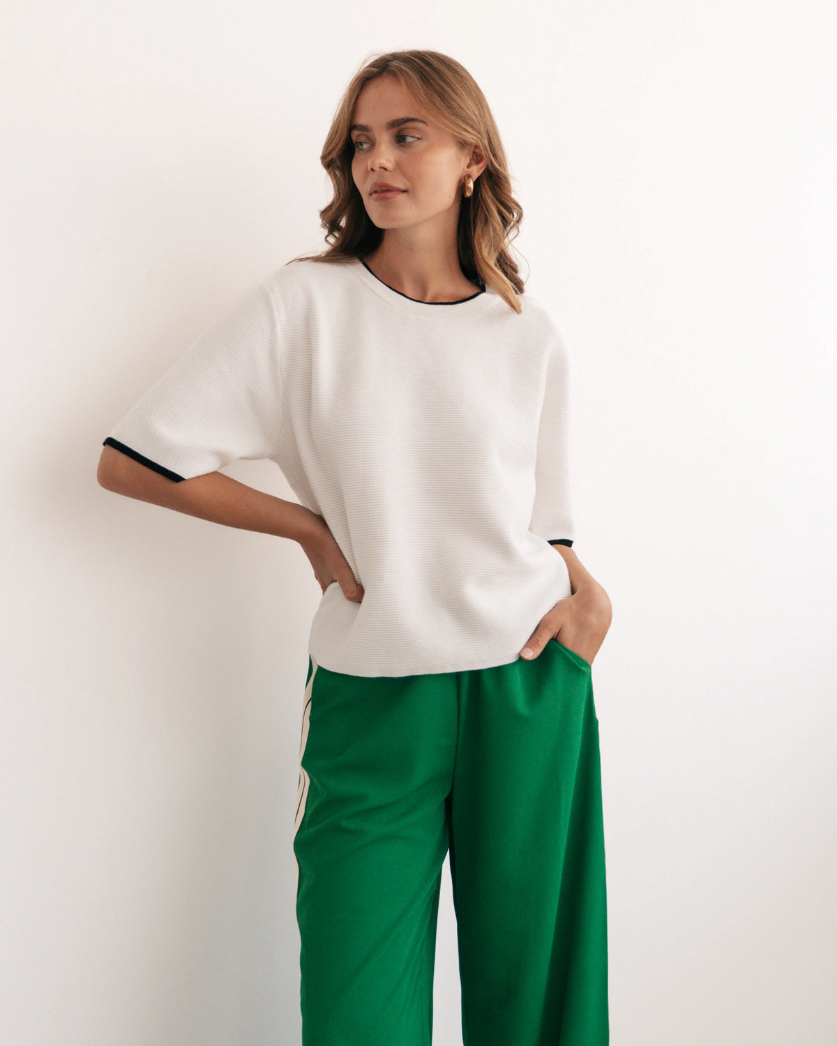 Label of Love Noir Green Pants