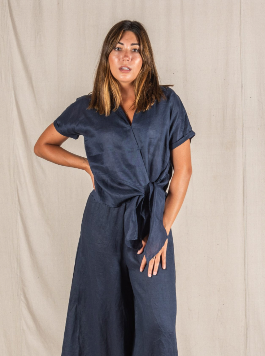 Valeria the Label Baker Shirt Navy