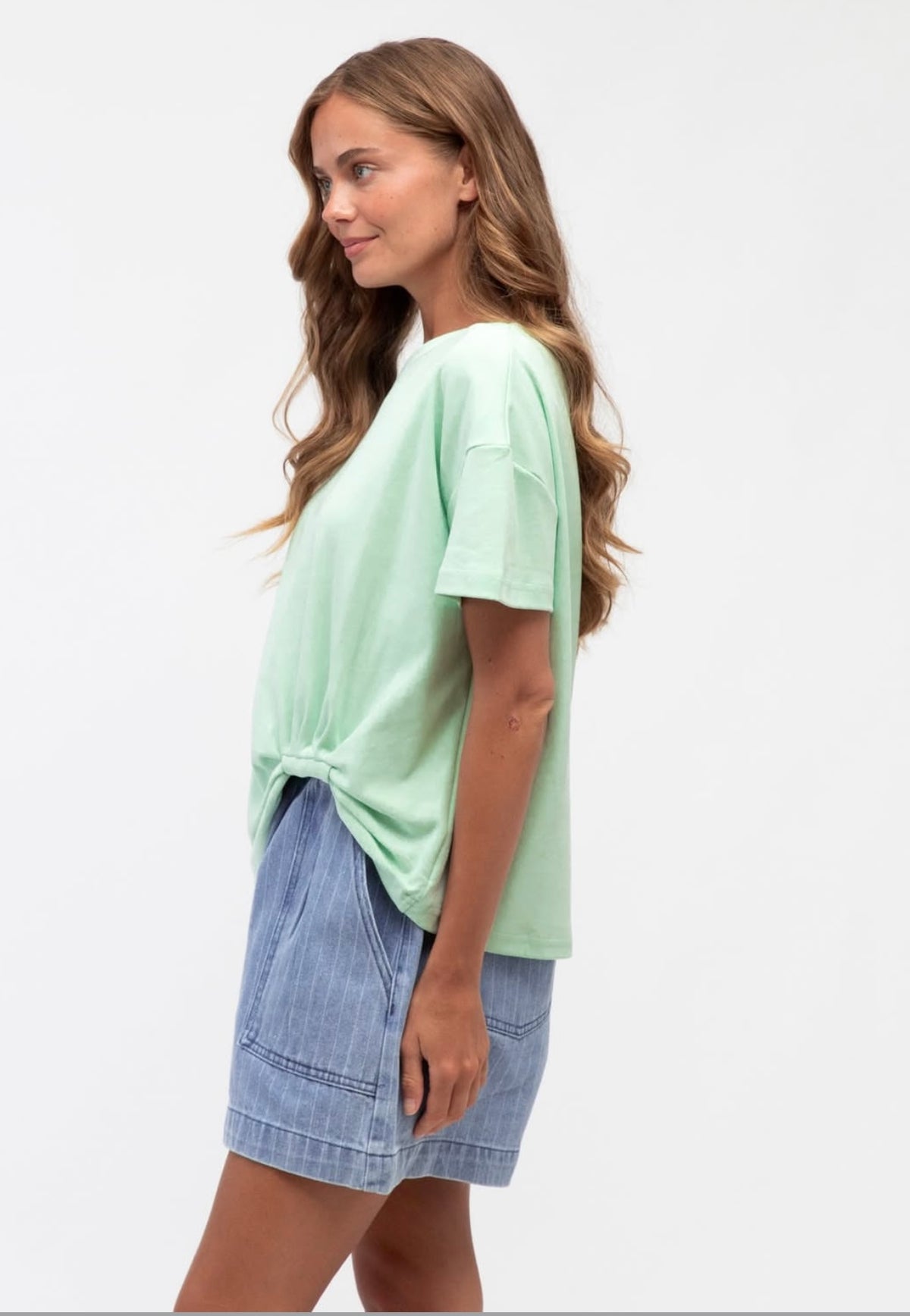 Label of Love Easy Tuck Tee Mint