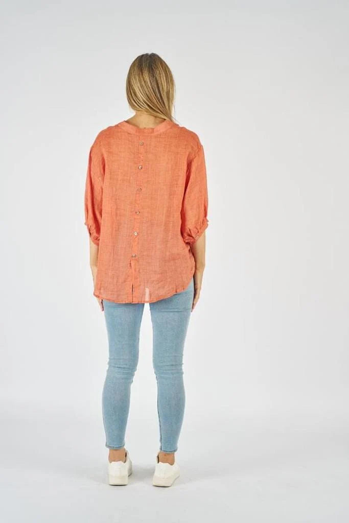 Worthier Sheer Top Orange