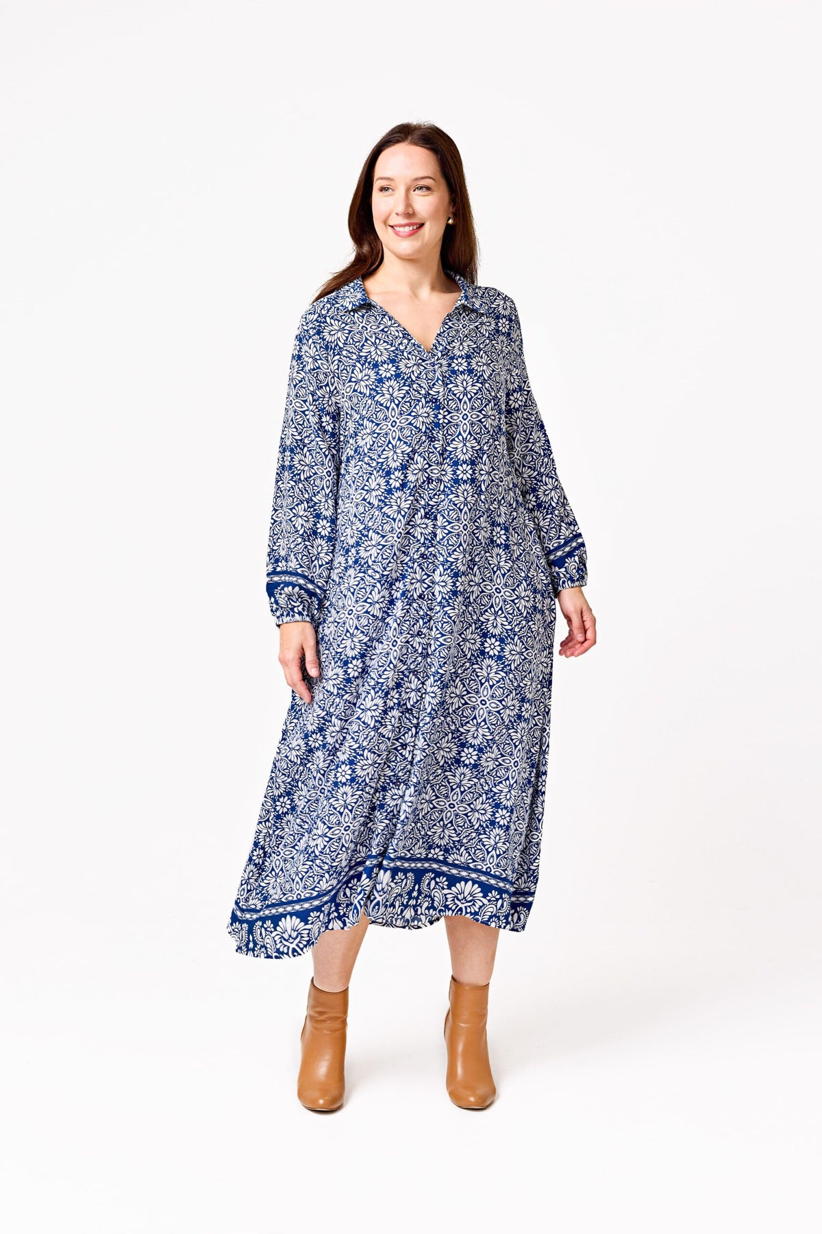 Boho Australia Navy Long Dress