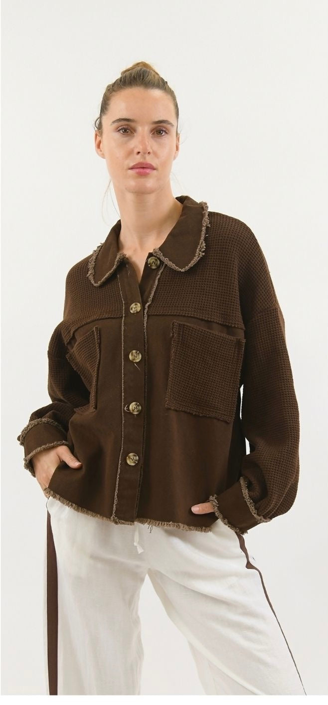 Worthier Waffle Jacket Chocolate