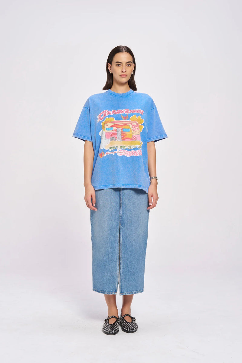 Caravan baddie Tee Blue