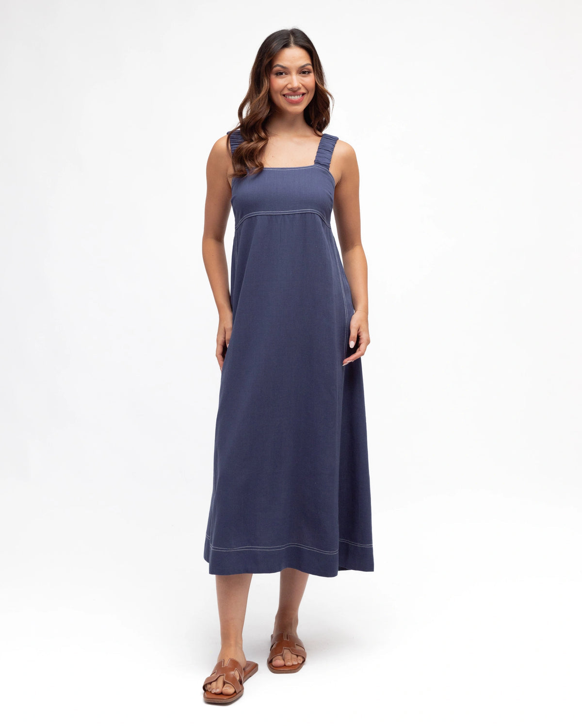 Label of Love Stitched Up Dress Washed Indigo