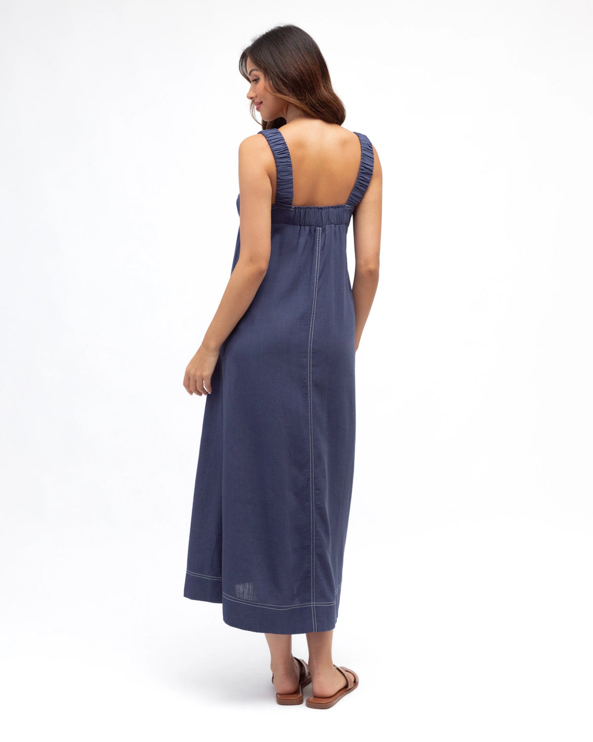 Label of Love Stitched Up Dress Washed Indigo