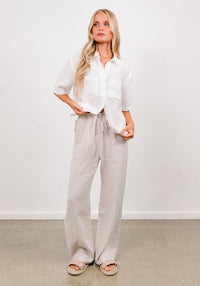 Soul Sparrow Linen Pants Oatmeal