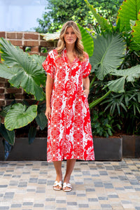 Boho Australia Dress Red