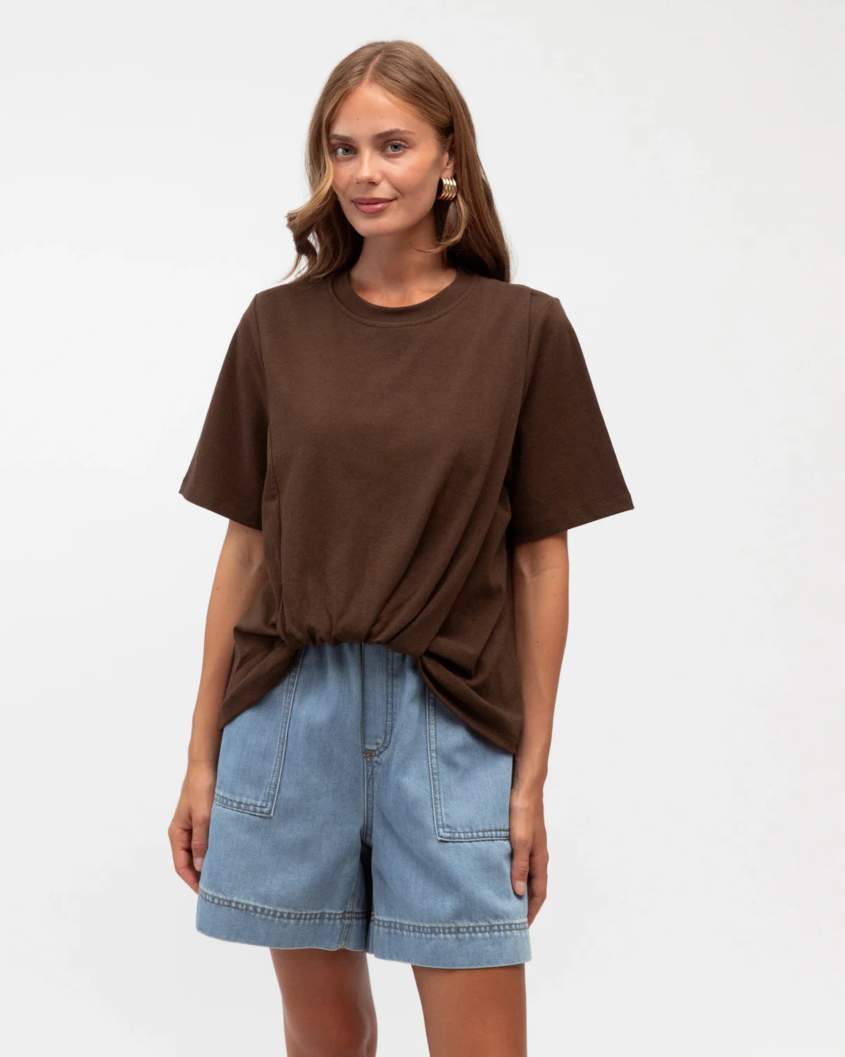 Label of Love Front Tuck Tee