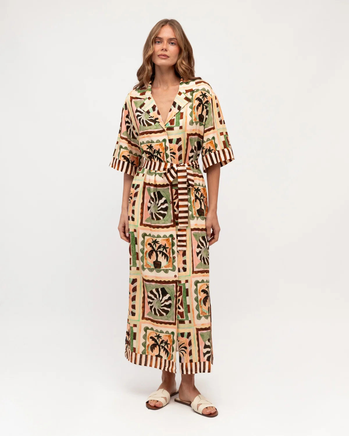 Tiled in Tuscany Maxi Dress Label of Love