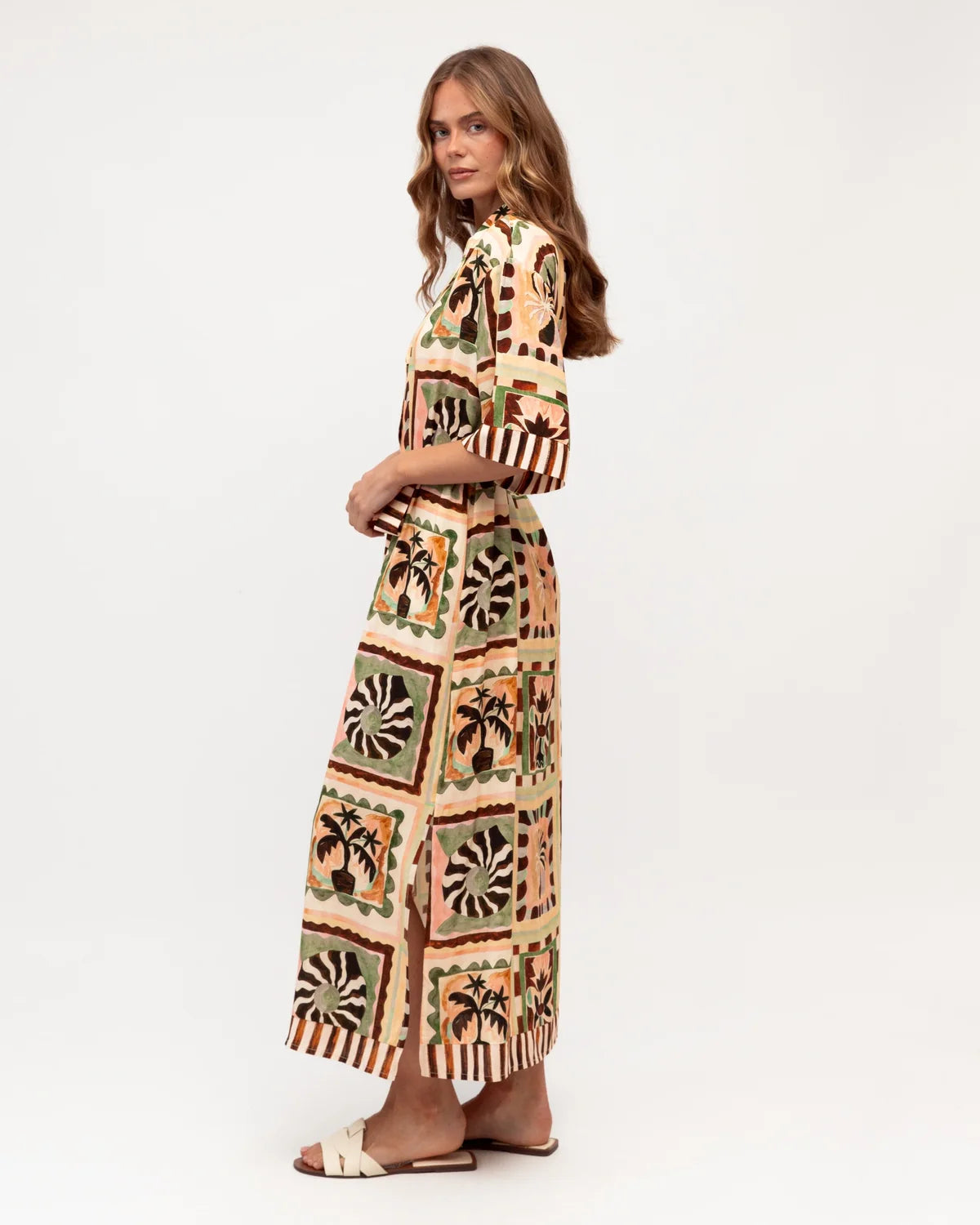Tiled in Tuscany Maxi Dress Label of Love