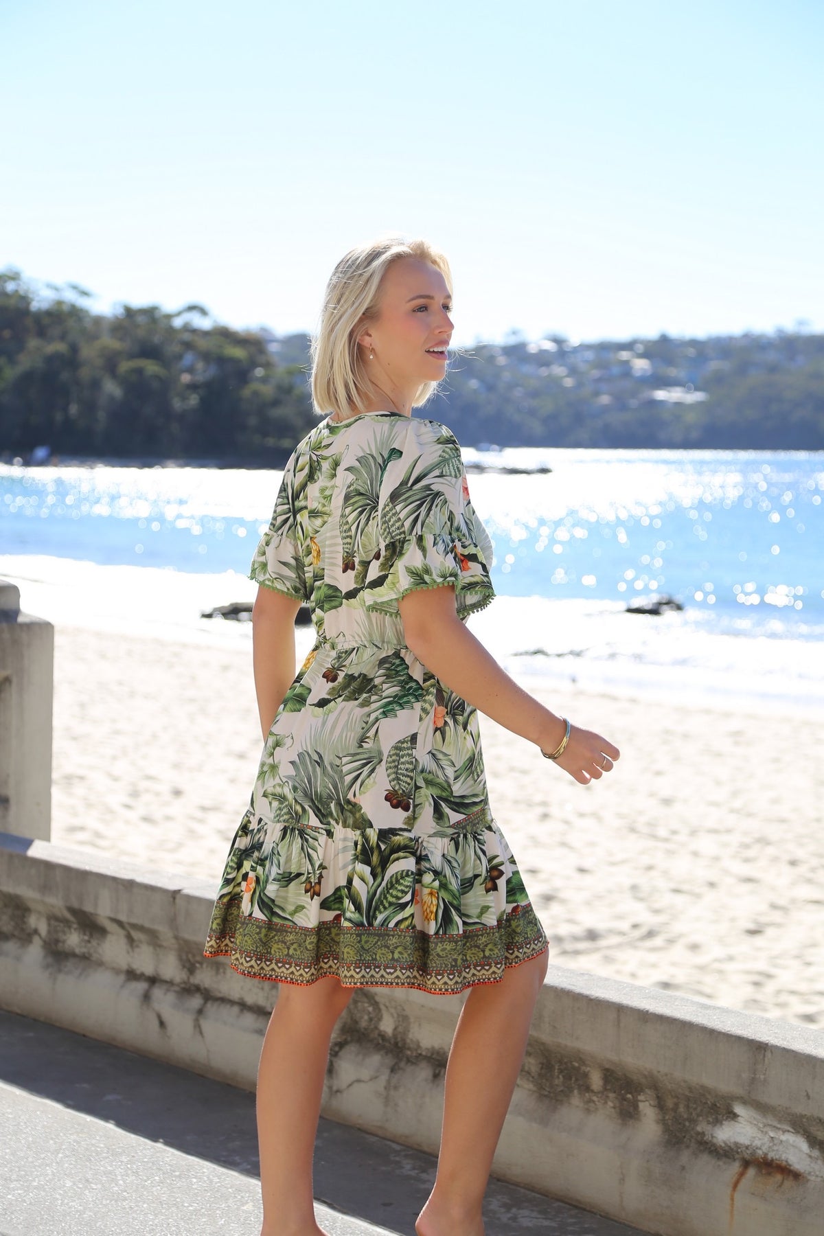 Tropics Mini Dress Salty Bright