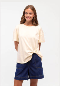 Label of Love Easy Tuck Tee Cream