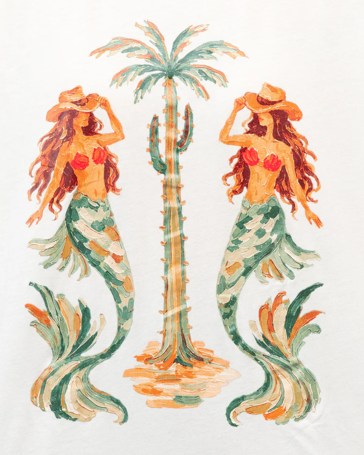 Twin Mermaid Tee Paper Heart