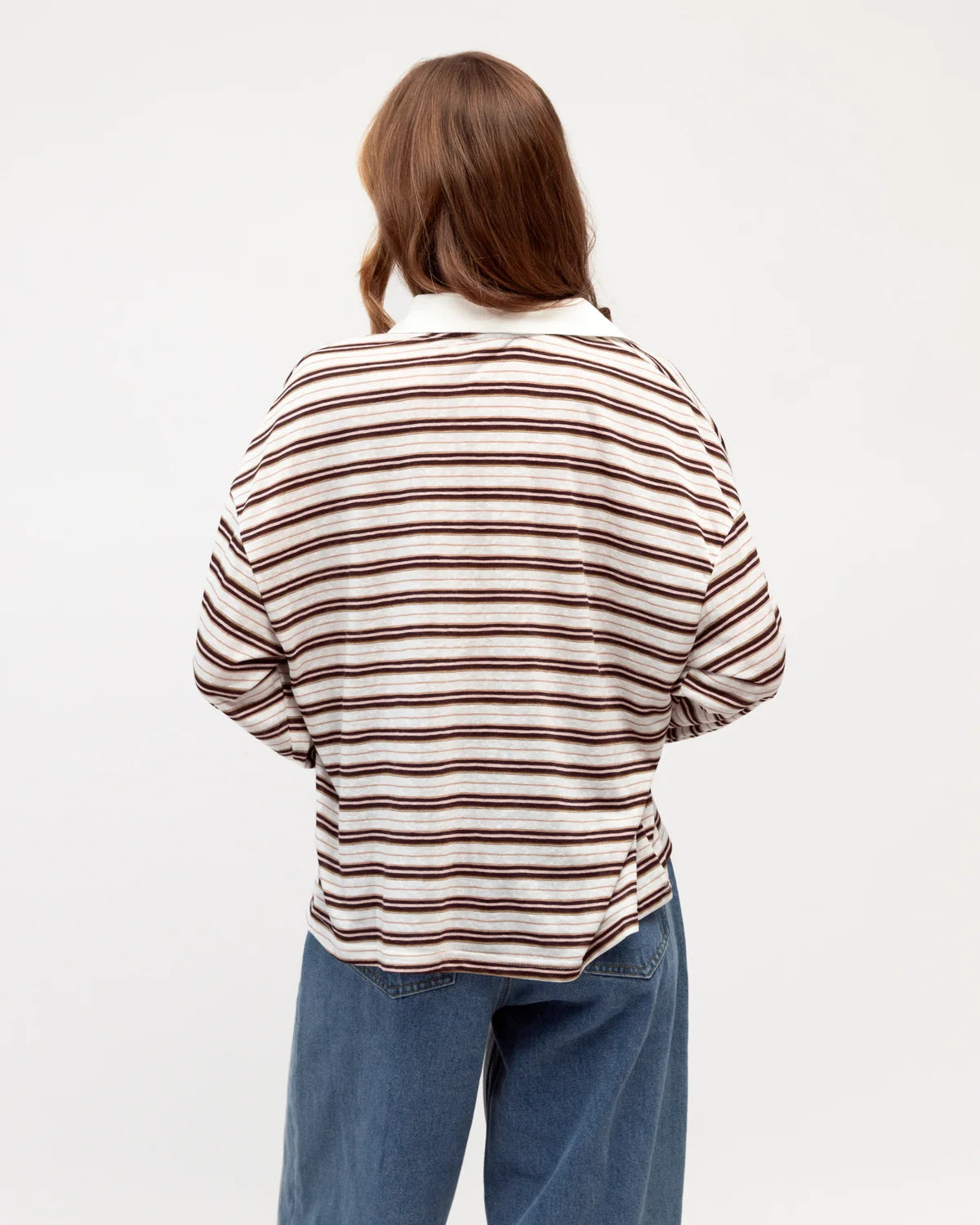 Romie Stripe Polo Paper Heart