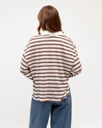 Romie Stripe Polo Paper Heart