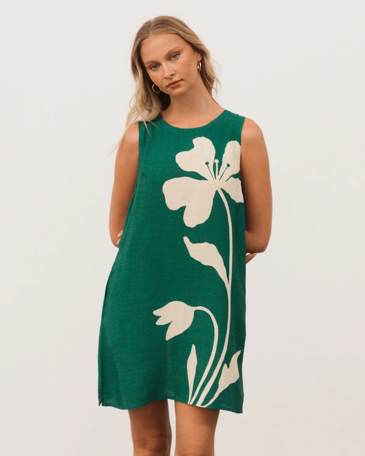 Frankie Dress Green Paper Heart